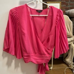 Pink Express crop top